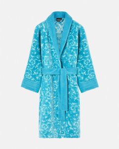 BAROQUE BLUE VERSACE ROBE