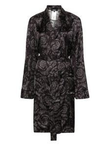 BAROCCO PRINT BELTED VERSACE ROBE