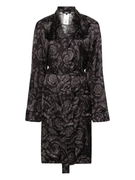 BAROCCO PRINT BELTED VERSACE ROBE