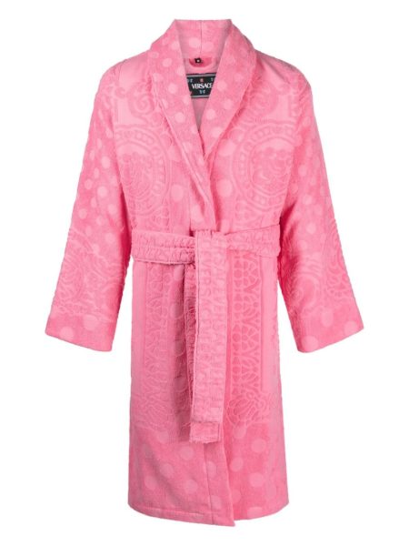 LOGO TOWELING BELTED VERSACE ROBE