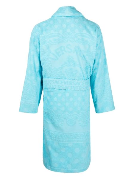 BAROCCO PRINT TERRY CLOTH VERSACE ROBE