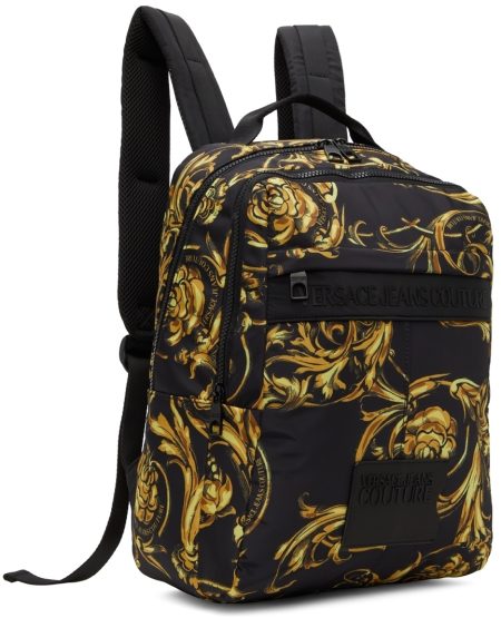  BLACK REGALIA BAROQUE BOX VERSACE BACKPACK