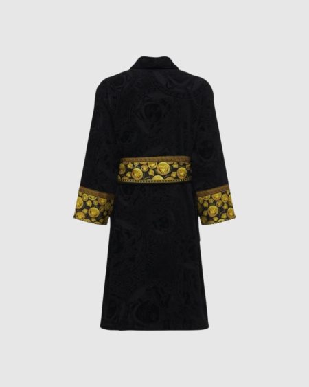 VERSACE BAROCCO BLACK VERSACE ROBE