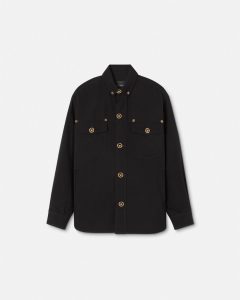 GABARDINE WOOL VERSACE OVERSHIRT