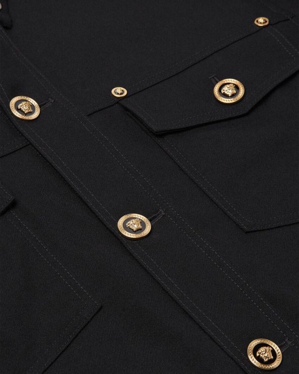 GABARDINE WOOL VERSACE OVERSHIRT