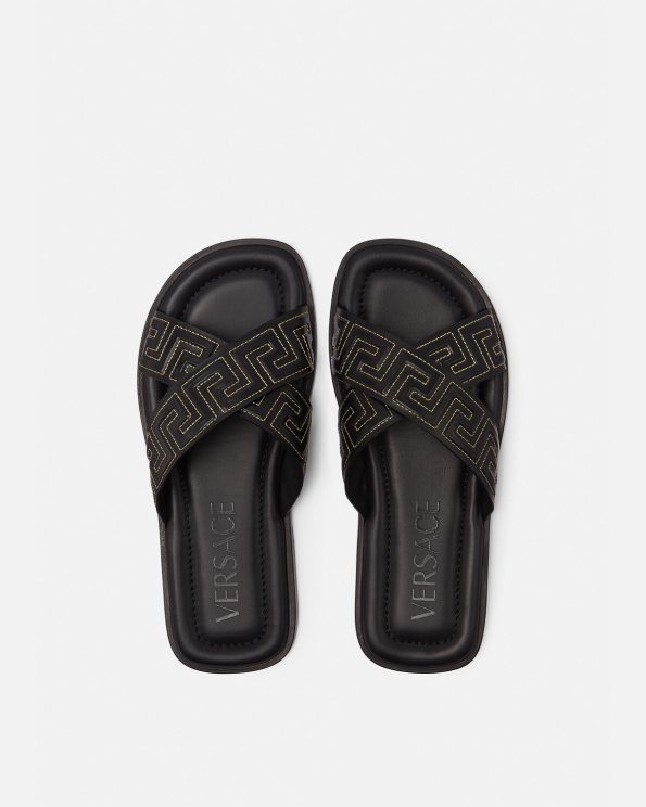 VERSACE GRECA SANDALS