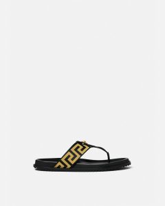 VERSACE MEDUSA GRECA SANDALS