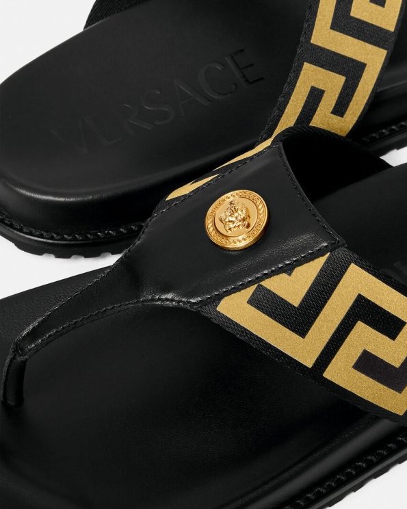 VERSACE MEDUSA GRECA SANDALS