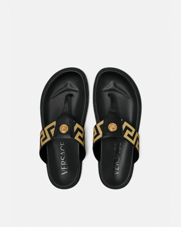 VERSACE MEDUSA GRECA SANDALS