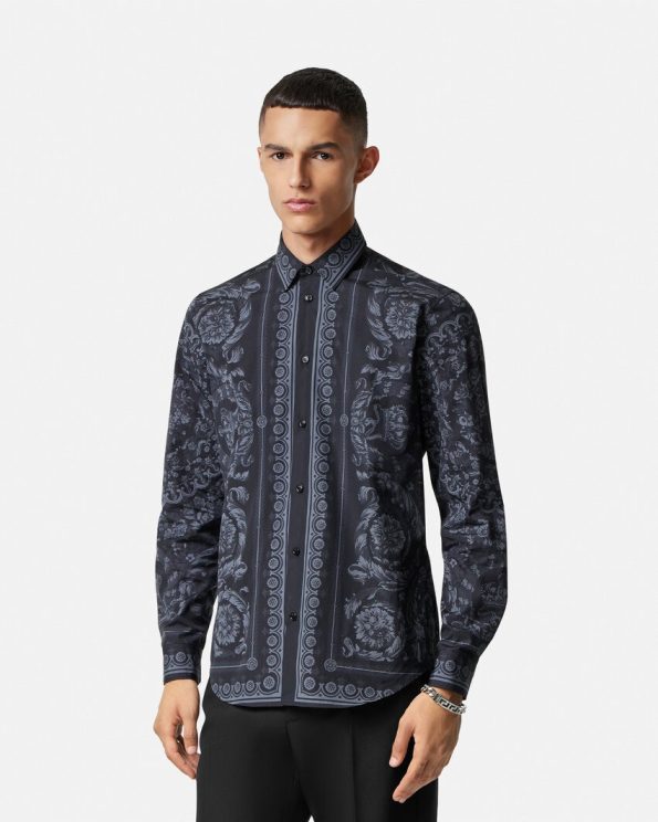 COTTON BAROCCO VERSACE SHIRT