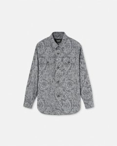 BAROCCO JACQUARD GABARDINE OVERSHIRT