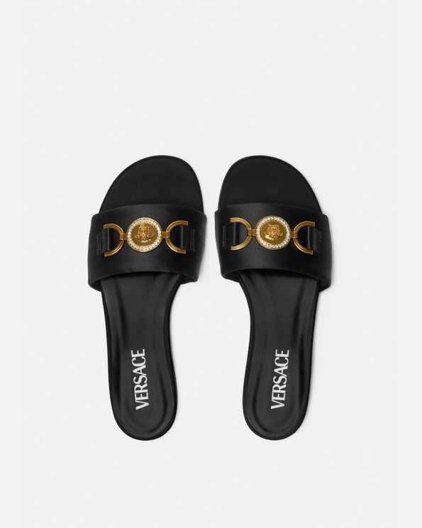 MEDUSA ’95 SATIN FLAT SANDALS