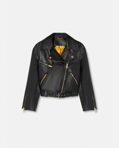 LEATHER BIKER JACKET (WOMEN) 