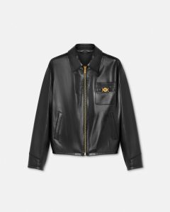 BLOUSON LEATHER VERSACE JACKET