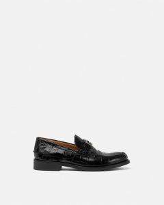 CROC-EFFECT GRECA LOAFERS 