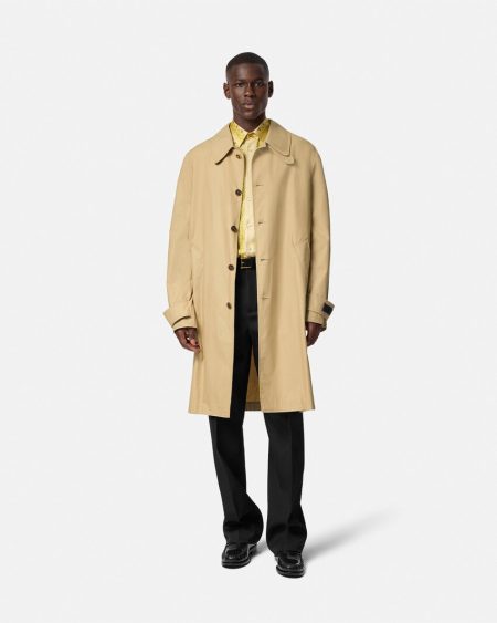 BAROCCO PANELLED GABARDINE TRENCH COAT