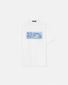 EMBROIDERED CONTRASTO LOGO T-SHIRT