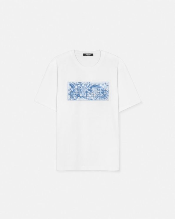 EMBROIDERED CONTRASTO LOGO T-SHIRT