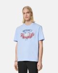 EMBROIDERED UNIVERSITY CORAL VERSACE T-SHIRT