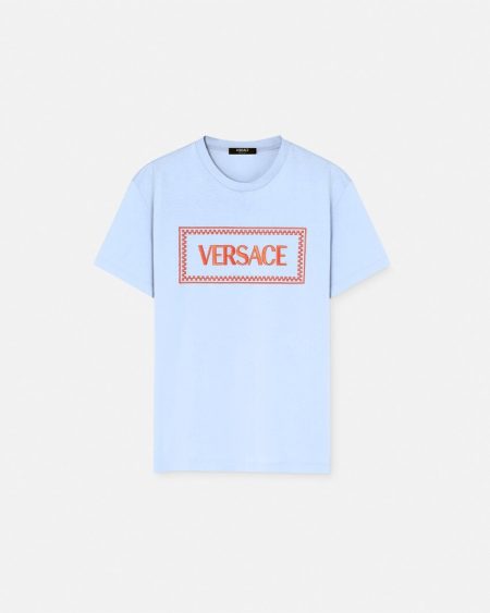 EMBROIDERED LOGO VERSACE T-SHIRT