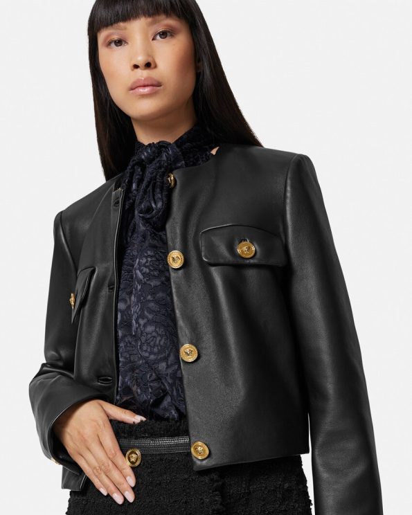 LEATHER CARDIGAN  JACKET (WOMEN)