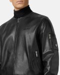 LEATHER BOMBER VERSACE JACKET