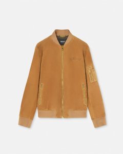 SUEDE BOMBER VERSACE JACKET