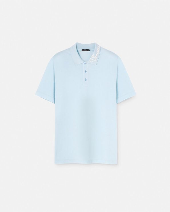 VERSACE NAUTICAL LOGO POLO SHIRT