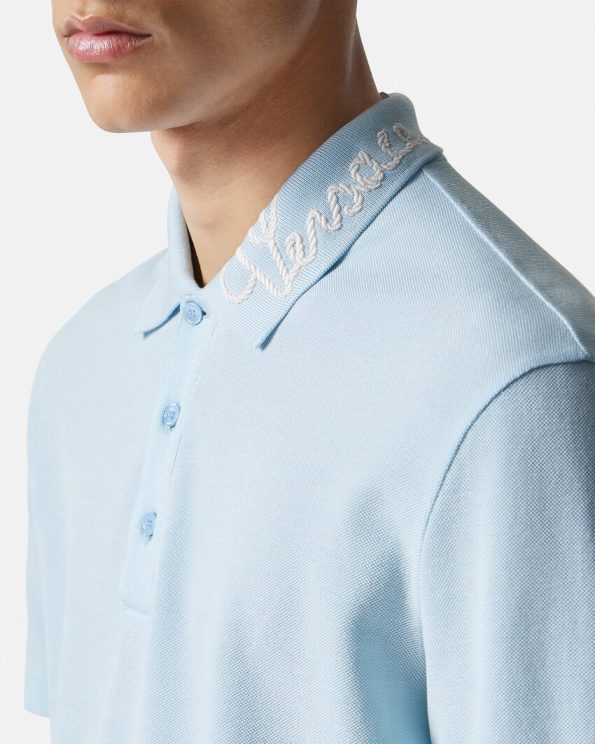 VERSACE NAUTICAL LOGO POLO SHIRT