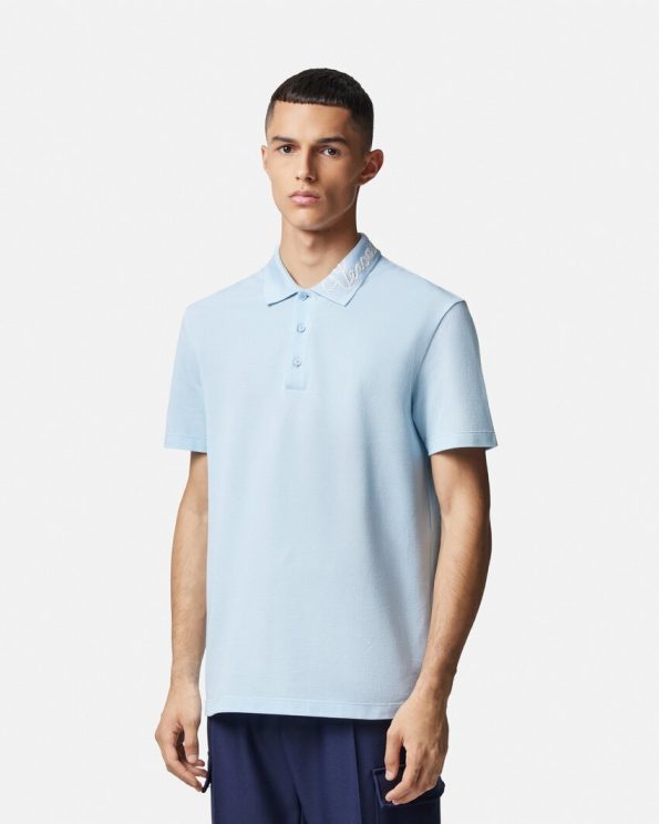 VERSACE NAUTICAL LOGO POLO SHIRT