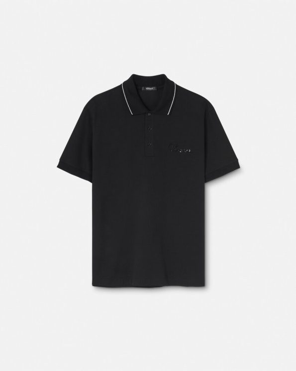 VERSACE NAUTICAL LOGO POLO SHIRT