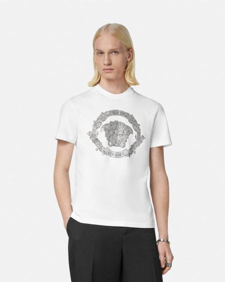 CRYSTAL MEDUSA CARTOUCHE T-SHIRT