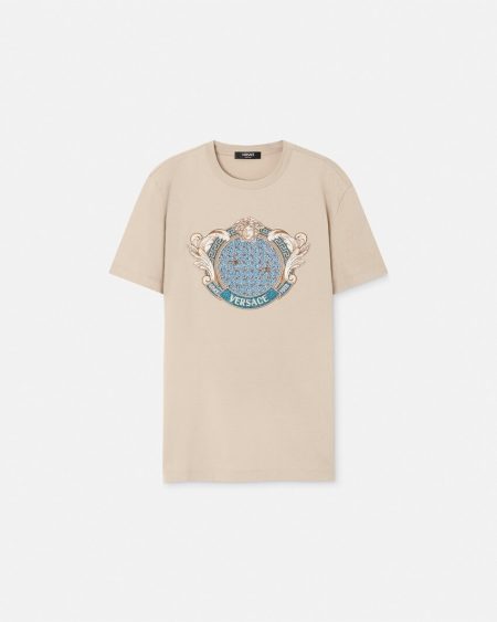 CRYSTAL STARFISH BLASON VERSACE T-SHIRT