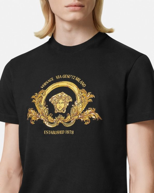 EMBROIDERED COUPE BLASON T-SHIRT