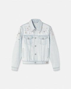 EMBELLISHED DENIM VERSACE JACKET 