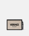 VERSACE MILANO RAFFIA POUCH