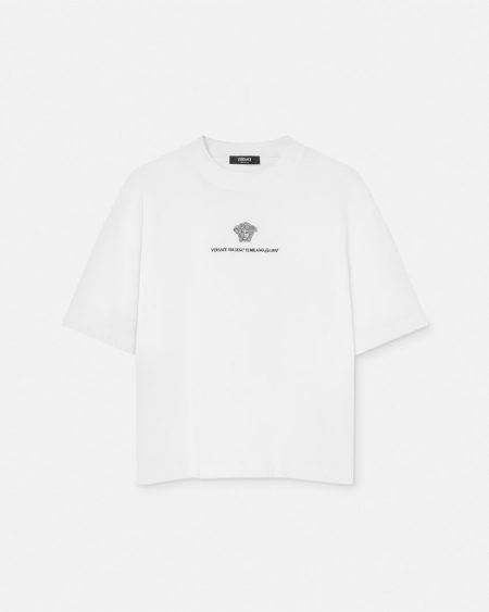 EMBROIDERED MEDUSA MILANO VERSACE T-SHIRT