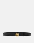 LA MEDUSA LEATHER BLACK VERSACE BELT 3.5 CM