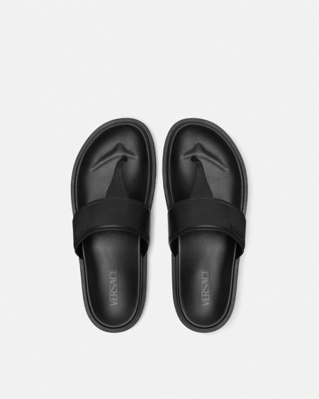 VERSACE LOGO SANDALS