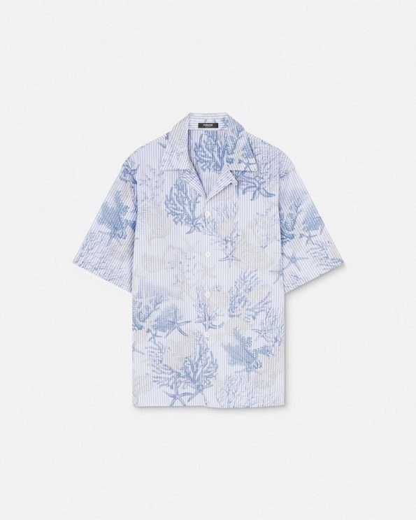 BAROCCO SEA STRIPED BLUE VERSACE SHIRT