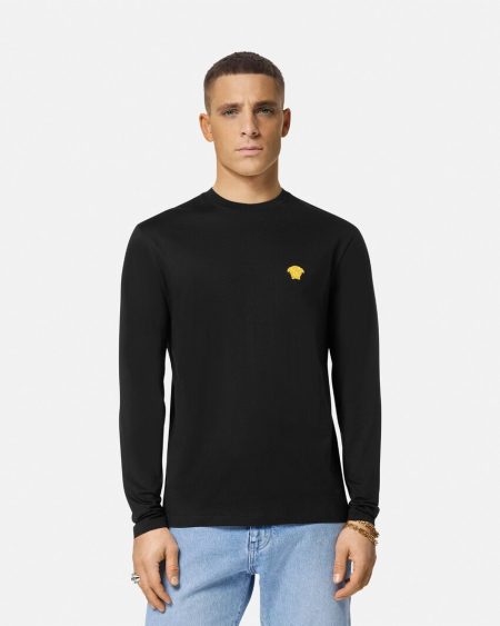 MEDUSA LONG-SLEEVED VERSACE T-SHIRT