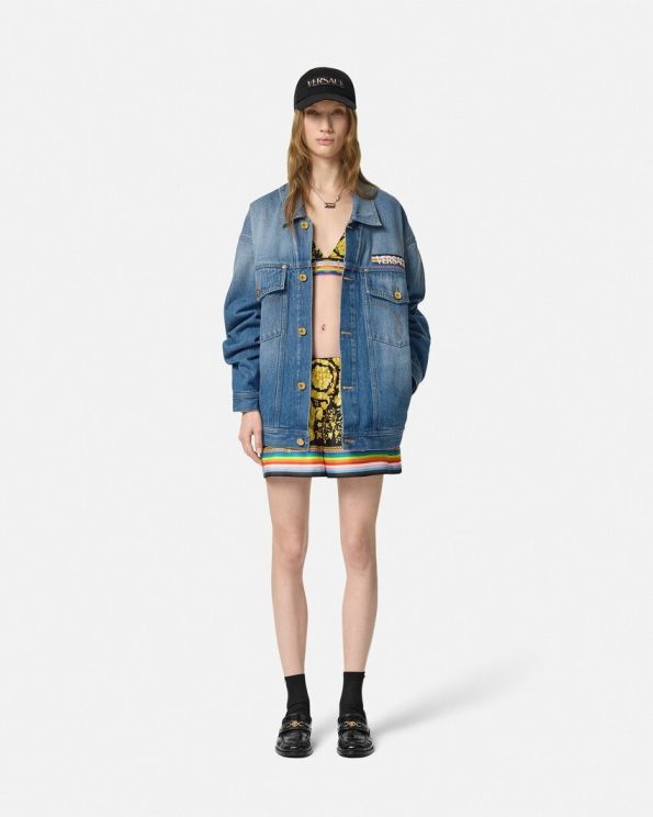 PRIDE BAROCCO OVERSIZED DENIM JACKET(WOMEN)