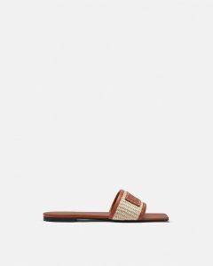 THEIA RAFFIA FLATS