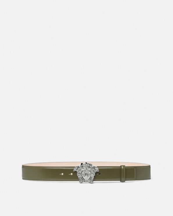 LA MEDUSA VERSACE LEATHER BELT 4 CM