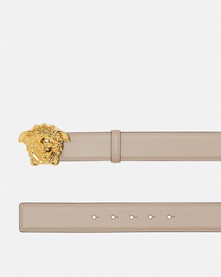 LA MEDUSA VERSACE LEATHER BELT 4 CM