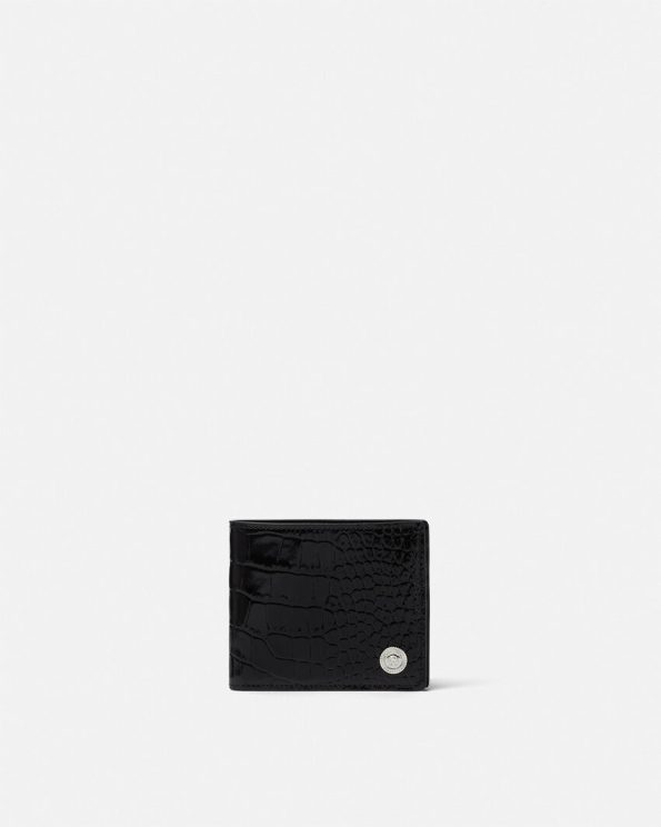 CROC-EFFECT MEDUSA BIGGIE WALLET