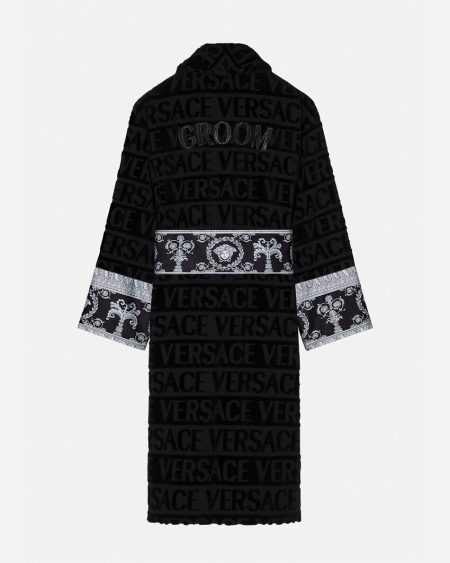 CRYSTAL BAROQUE GROOM VERSACE ROBE