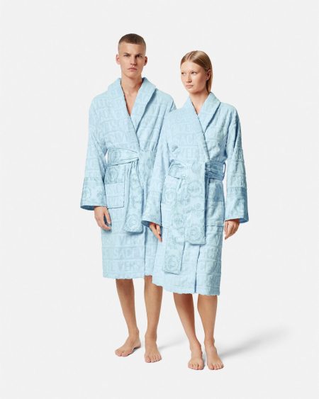 BAROQUE LIGHT BLUE VERSACE ROBE