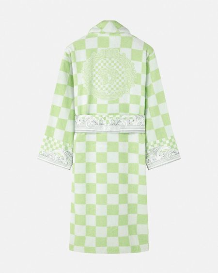 MEDUSA GREEN CONTRASTO VERSACE ROBE