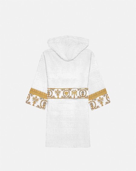 BAROQUE KIDS WHITE VERSACE ROBE